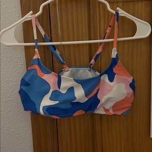 Colorful Camouflage bikini top